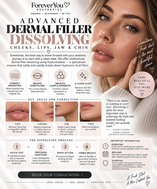 Cheeks, Lips, Jaw, Chin Dissolve (consultation)